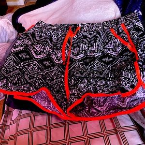 Aztec print dolphin shorts